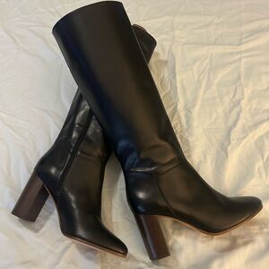 Maje black leather BNWT boots size 37 $550